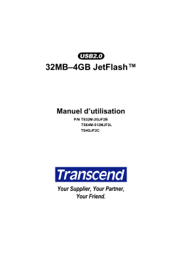 Transcend TS256MJF2L Manuel utilisateur