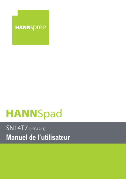 Hannspree HannsPad SN14T71 Manuel utilisateur