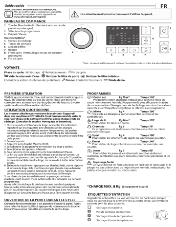 FT CM10 8B FR | FFT CM10 8B FR | Mode d'emploi | Indesit FT MEU CM10 8B1 FR Manuel utilisateur | Fixfr