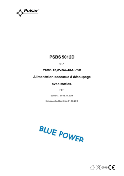 Pulsar PSBS5012D Manuel utilisateur