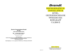 Brandt CA2950E Manuel utilisateur