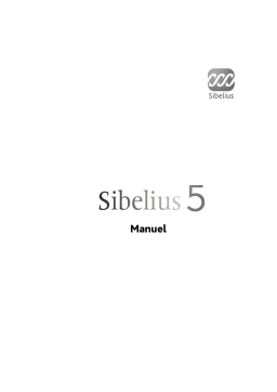 Avid Pinnacle Sibelius 5 Manuel utilisateur