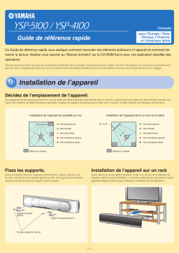 Yamaha YSP-4100 Manuel utilisateur