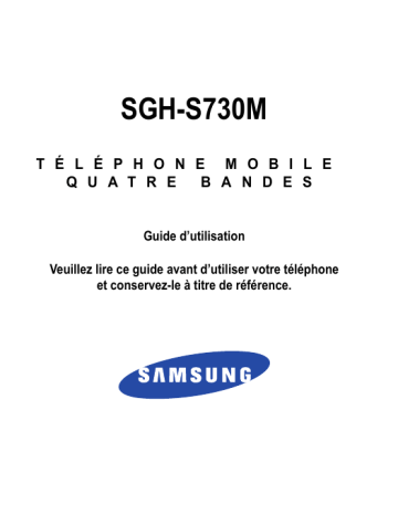 Galaxy Discover | Samsung SGH-S730M Manuel utilisateur | Fixfr