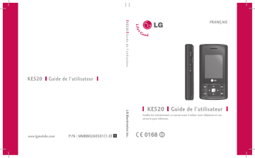 Mode d'emploi | LG Série KE520 Manuel utilisateur | Fixfr