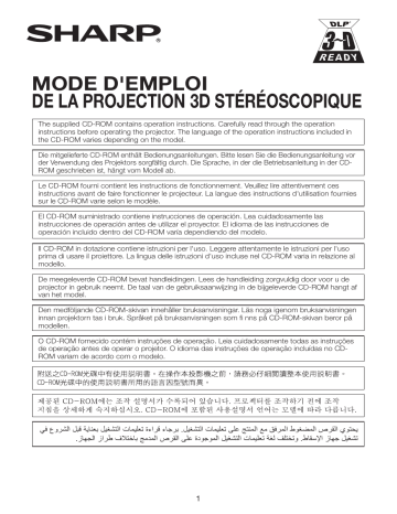 Manuel du propriétaire | Sharp PG-D3510X Manuel utilisateur | Fixfr
