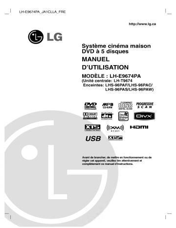 LG LH-E9674PA Manuel du propriétaire | Fixfr