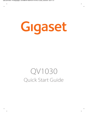 Manuel du propriétaire | Gigaset QV1030 Manuel utilisateur | Fixfr