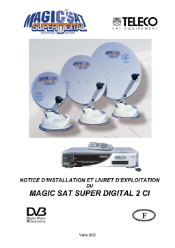 Teleco Magic Sat Super Digital 2 CI Manuel utilisateur