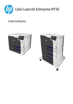 HP COLOR LASERJET ENTERPRISE M750XH Manuel utilisateur