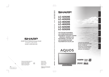 Manuel du propriétaire | Sharp LC-52X20S Manuel utilisateur | Fixfr