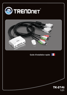 Trendnet TK-214i 2-Port DVI USB KVM Switch Kit Manuel utilisateur