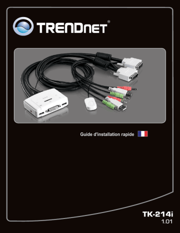 Trendnet TK-214i 2-Port DVI USB KVM Switch Kit Manuel utilisateur | Fixfr