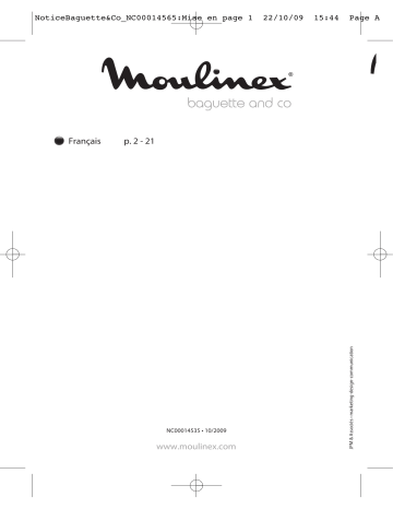 Moulinex OW600030 home bread baguette & co Manuel utilisateur | Fixfr