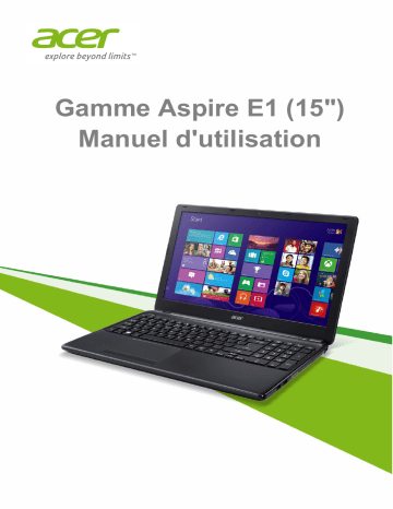 Manuel du propriétaire | Acer Aspire E1-570 Manuel utilisateur | Fixfr
