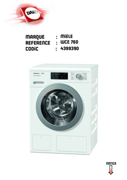 Miele WCE 760 POWER LED TWINDOS Manuel utilisateur