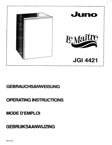 Manuel du propriétaire | Juno JGI4421              Manuel utilisateur | Fixfr