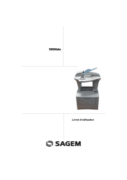 Sagem MF 5890DN/BDN Manuel utilisateur