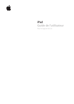 Apple iPad Manuel utilisateur
