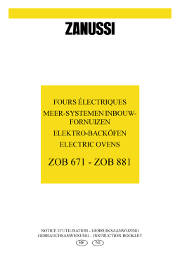 Zanussi ZOB671QN Manuel utilisateur