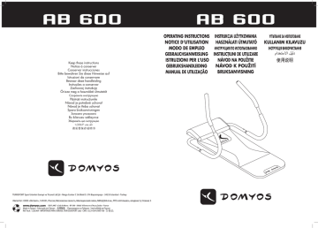 Domyos AB 600 Mode d'emploi | Fixfr