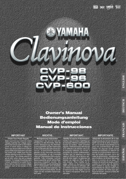 Yamaha CVP-98-CVP-96-CVP-600 Manuel utilisateur