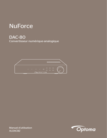 NuForce DAC-80 Manuel du propriétaire | Fixfr