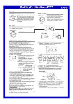 Casio 4757 Manuel utilisateur