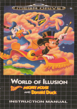 GAMES SEGA GENESIS & MEGADRIVE & MEGA-CD & MEGA-CD 2 WORLD OF ILLUSION-STARRING MICKEY MOUSE & DONALD DUCK Manuel utilisateur