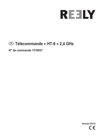 Mode d'emploi | Reely 1310037 HT-6 Handheld RC 2,4 GHz No. of channels: 6 Manuel utilisateur | Fixfr