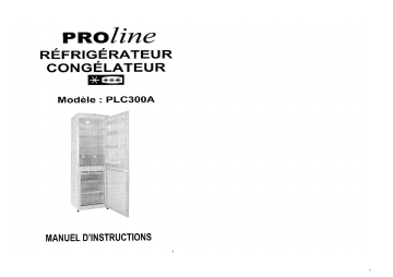 Manuel du propriétaire | Proline PLC300A Manuel utilisateur | Fixfr