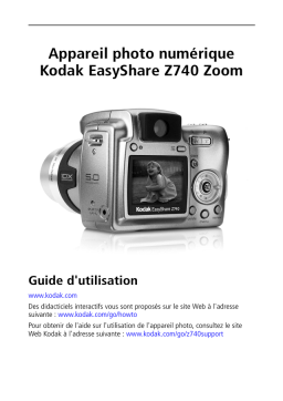 Kodak EasyShare Z740 Zoom Mode d'emploi