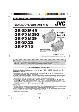 JVC GR SX25 Mode d'emploi