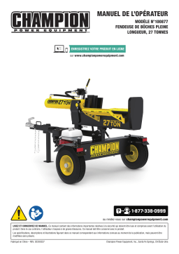 Champion Power Equipment 100877 Manuel utilisateur