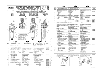 Asco Air Preparation Filter Regulator 342 Manuel du propriétaire | Fixfr