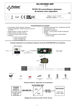 Pulsar DC/DC50SD-SEP Manuel utilisateur