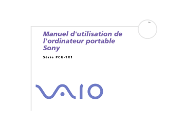 Manuel du propriétaire | Sony PCG-TR1MP Manuel utilisateur | Fixfr