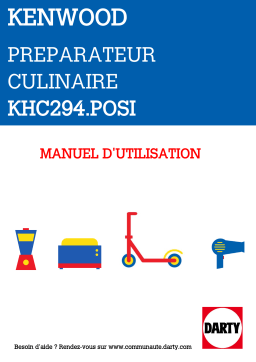 Kenwood KHC29J0SI Manuel utilisateur