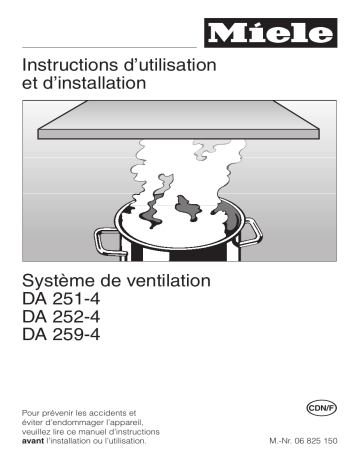 Manuel du propriétaire | Miele DA252-4 Manuel utilisateur | Fixfr