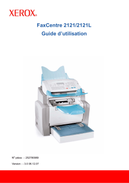 Xerox FAXCENTRE 2121 Manuel utilisateur