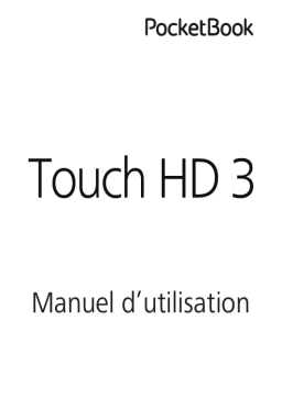 Pocketbook Touch HD 3 Manuel utilisateur