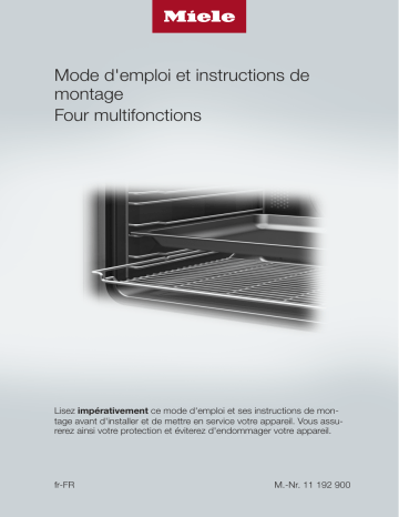 Manuel du propriétaire | Miele H 7464 BPX Manuel utilisateur | Fixfr