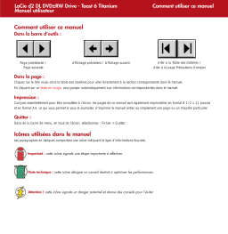LaCie D2 DVD±RW - TOAST 6 TITANIUM Manuel utilisateur