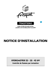 Frisquet Hydromotrix 23-45 kW : Guide d'Installation + IA