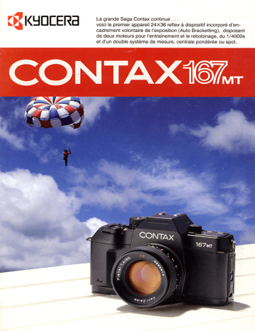 Mode d'emploi | Contax 167 MT Manuel utilisateur | Fixfr
