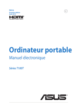 Asus T100T Séries Manuel utilisateur