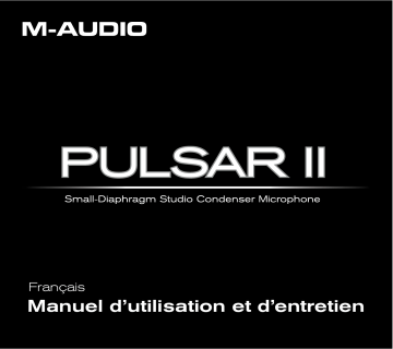 Manuel du propriétaire | M-Audio Pulsar II Manuel utilisateur | Fixfr