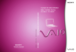 Sony PCG-505E Manuel utilisateur