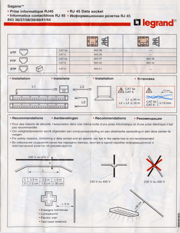 Manuel du propriétaire | Legrand 843 39 Manuel utilisateur | Fixfr