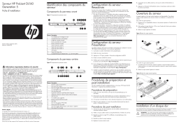 HP PROLIANT DL160 G5 SERVER Manuel utilisateur